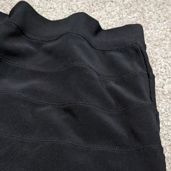 (2/$25) F21 ribbed bodycon bandage miniskirt black - Picture 2 of 10